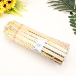 Hediyelik Desenli Bambu Şık Yelpaze 10'lu Paket - 10
