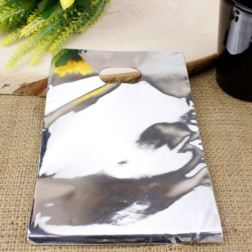 Hediyelik El Geçme Poşeti Gri 13X20CM 50'li Paket - 1