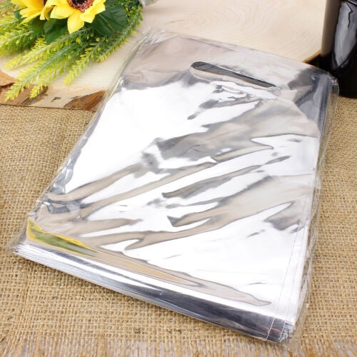 Hediyelik El Geçme Poşeti Gri 17x25CM 50'li Paket - 2