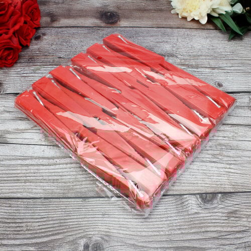 Hediyelik Kırmızı Renk Şık Yelpaze 12'li Paket - 2