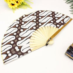Hediyelik Renkli Desenli Bambu Şık Yelpaze 10'lu Paket - 4