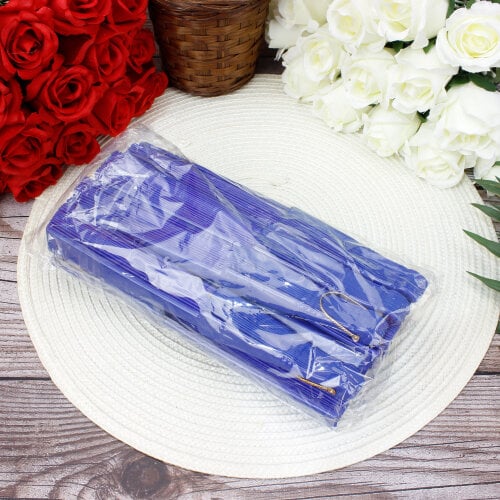 Hediyelik Saks Mavi Renk Şık Yelpaze 12’li Paket - Toptanalim (1)