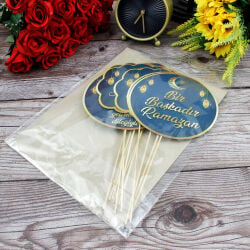 Hoşgeldin Ramazan Konuşma Balonu Set 12'li Mavi - 2