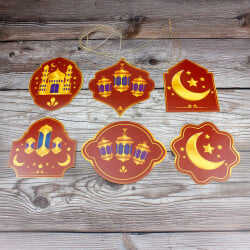 Hoşgeldin Ramazan Simgeler Kırmızı - 1