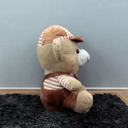 Hugs Baby Kahverengi Elbiseli Peluş Ayıcık 38CM - 3