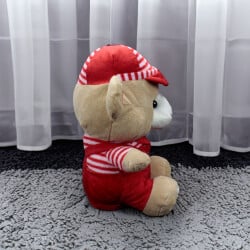 Hugs Baby Kırmızı Elbiseli Peluş Ayıcık 38CM - 3