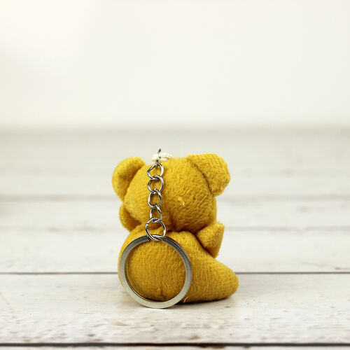 I Love You Peluş Ayıcık Anahtarlık Kahverengi 12'li Paket - 2