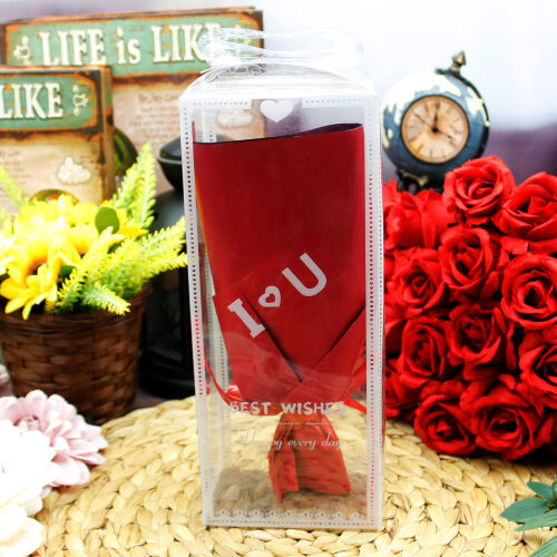 I Love You Tekli Gül Buketi Asetat Kutu - 3
