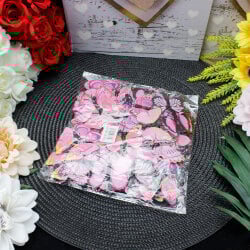 İki Katlı Pvc Kelebek Açık Pembe 100'lü Paket - 3