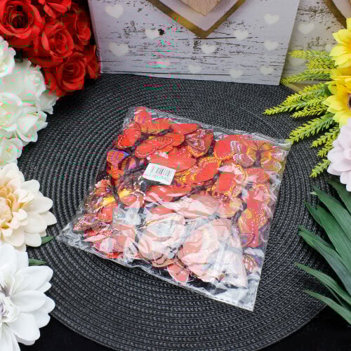 İki Katlı Pvc Kelebek Kırmızı 100'lü Paket - 3