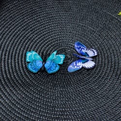 İki Katlı Pvc Kelebek Mavi 100'lü Paket - 2