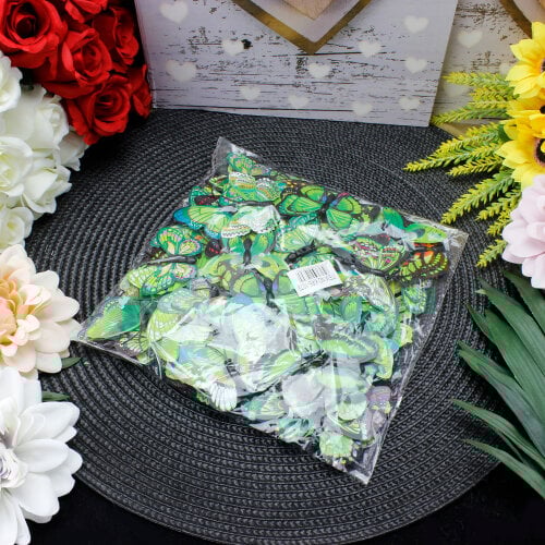 İki Katlı Pvc Kelebek Yeşil 100'lü Paket - 3