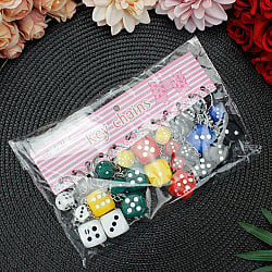 İkili Zar Anahtarlık 12’Li Paket - 5