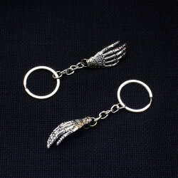 İskelet El Figürlü Metal Anahtarlık 12’li Paket - 2