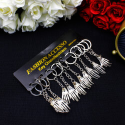 İskelet El Figürlü Metal Anahtarlık 12’li Paket - 3