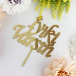 İyiki Varsın Yazılı Pasta Süsü Gümüş Renk - 2
