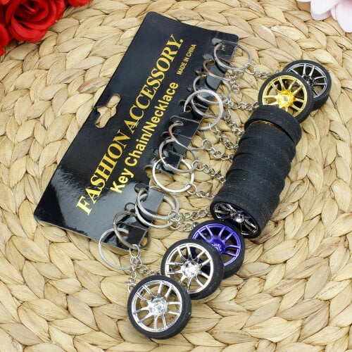 Jantlı Lastik Anahtarlık 12'li Paket - 2