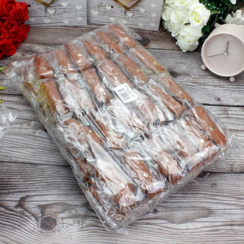 Kalp Aynalı Çanta Charm Aksesuar Kahverengi - 3