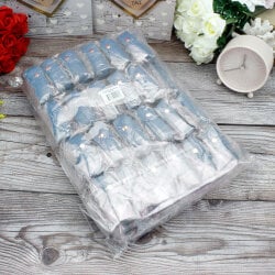 Kalp Aynalı Çanta Charm Aksesuar Mavi - 3