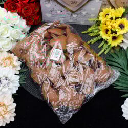 Kalp Figürlü Çanta Charm Aksesuar Açık Kahverengi - 2