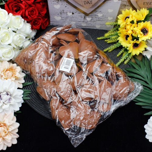 Kalp Figürlü Çanta Charm Aksesuar Açık Kahverengi - Kare Dekor (1)