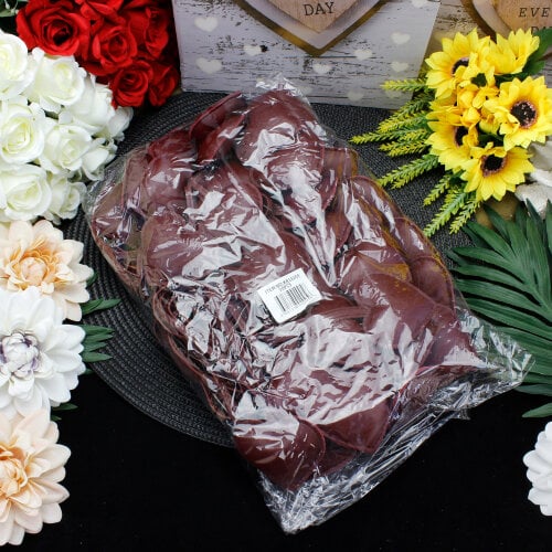 Kalp Figürlü Çanta Charm Aksesuar Bordo - Kare Dekor (1)