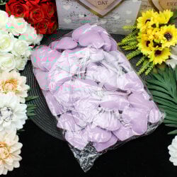 Kalp Figürlü Çanta Charm Aksesuar Lila - 2