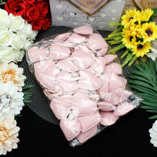 Kalp Figürlü Çanta Charm Aksesuar Pembe - Kare Dekor (1)