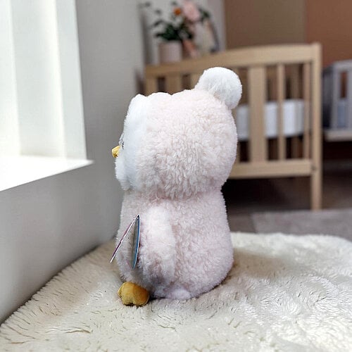  Kapüşonlu Sevimli Peluş Penguen Pembe 20 cm - Toptanalim (1)