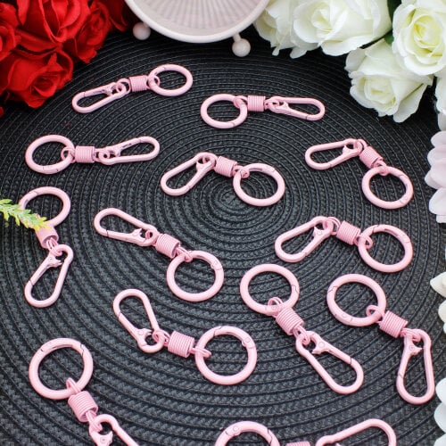 Karabina Anahtarlık Klipsi Pembe - 1