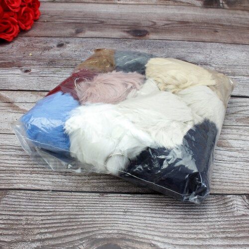 Karışık Renk Ponponlu Anahtarlık 12'li Paket - 3