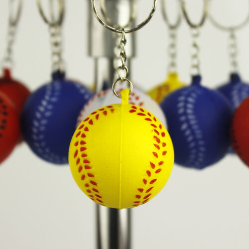 Karışık Renklerde Beyzbol Stres Topu Anahtarlık 12''li Paket - 2