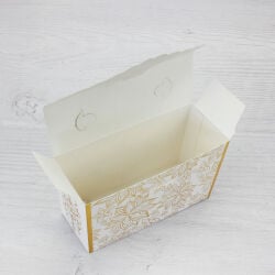 Karton Saplı Desenli Çanta Kutu 12CM - 2
