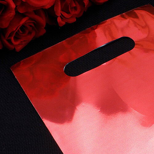 Kırmızı Hediyelik El Geçme Poşeti 17x25 cm 100’lü Paket - Toptanalim (1)