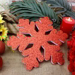 Kırmızı Kar Tanesi 26CM - 1