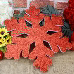 Kırmızı Kar Tanesi 43CM - 1