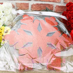 Kırmızı Kar Tanesi 43CM - 2