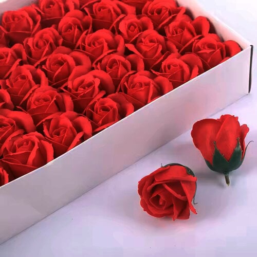 Kırmızı Sabun Gül 50'li Paket - 1