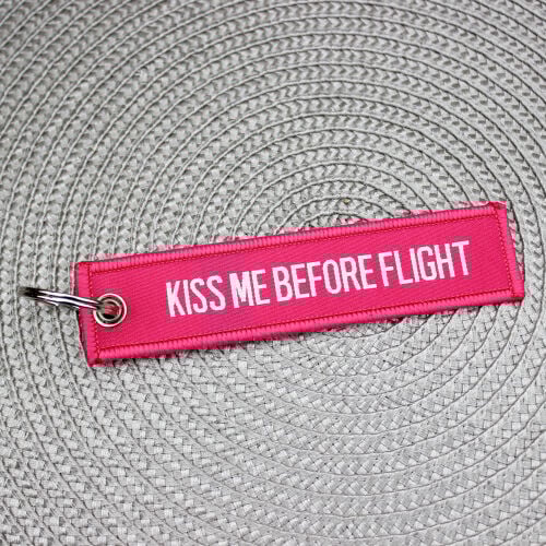 Kiss Me Flight Before Dokuma Anahtarlık - 1
