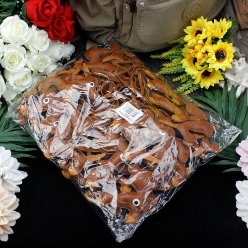 Köpek Figürlü Çanta Charm Aksesuar Açık Kahverengi - 3