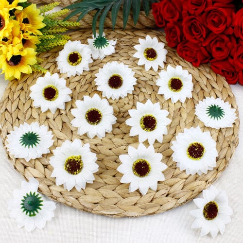 Kumaş Günebakan 300’lü Paket 6 Cm Beyaz - Toptanalim