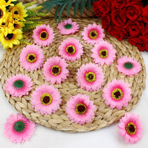Kumaş Günebakan 300’lü Paket 6 Cm Pembe - Toptanalim