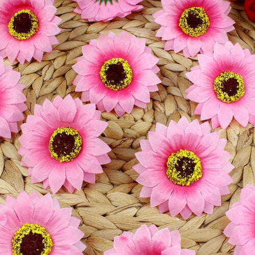 Kumaş Günebakan 300’lü Paket 6 Cm Pembe - Toptanalim (1)