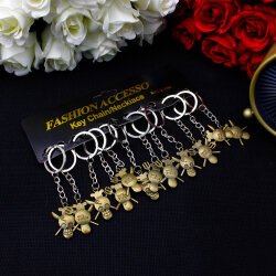Kuru Kafa Figürlü Metal Anahtarlık 12’li Paket - 3