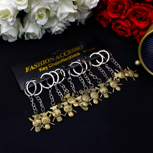 Kuru Kafa Figürlü Metal Anahtarlık 12’li Paket - 3