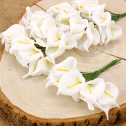 Lateks Gala Çiçeği 120'Li Paket Beyaz - 1