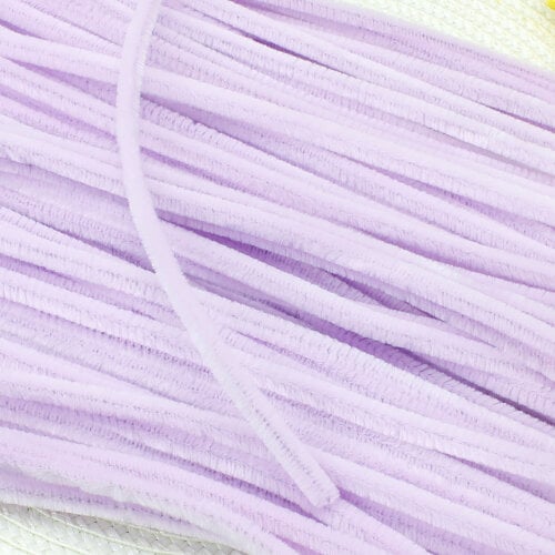 Lila Şönil 100'lü Paket - Kare Dekor (1)