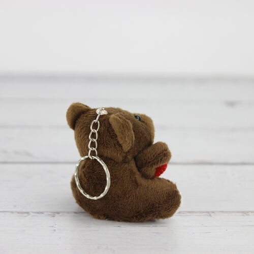 Love Peluş Ayıcık Anahtarlık Koyu Kahve 12''li Paket - 2
