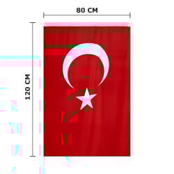 Lüks Türk Bayrağı 80x120CM - 1