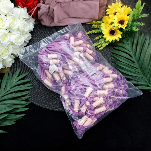 Lüx Çanta Charm Anahtarlık Aksesuar İp Mor  - 3